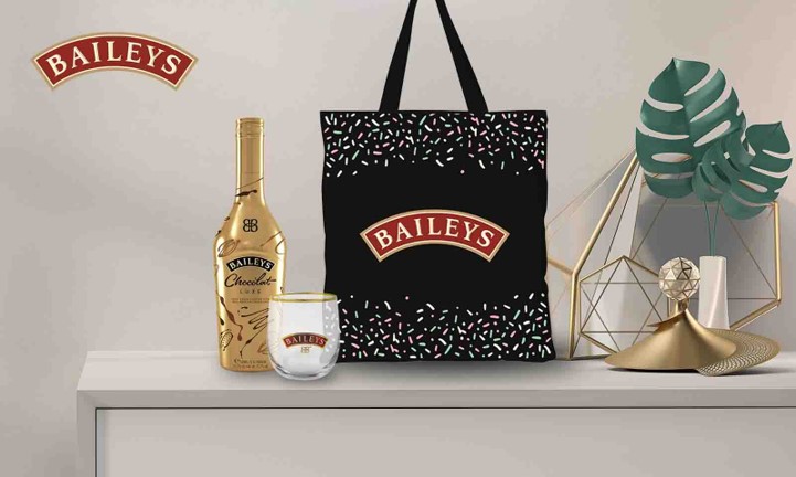 Baileys Glass and Tote Bag